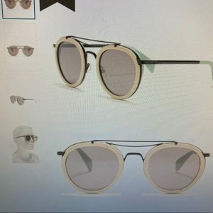Rag & Bone 49mm sunglasses cream/mint/black
